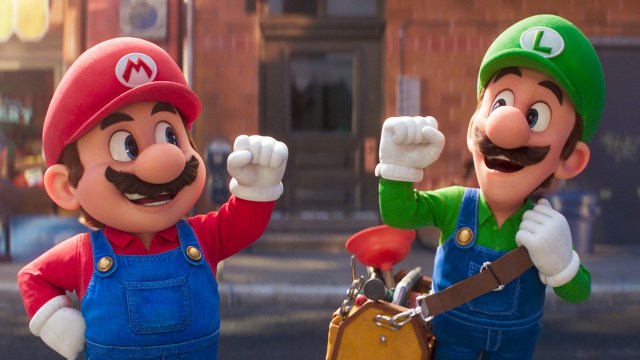 RØRLEGGERE: Brødrene Mario (Chris Pratt/Christopher Robin Omdahl) og Luigi (Charlie Day/Victor Sotberg) må redde dagen i «Super Mario Bros. filmen». Foto: © 2022 Nintendo and Universal Studios