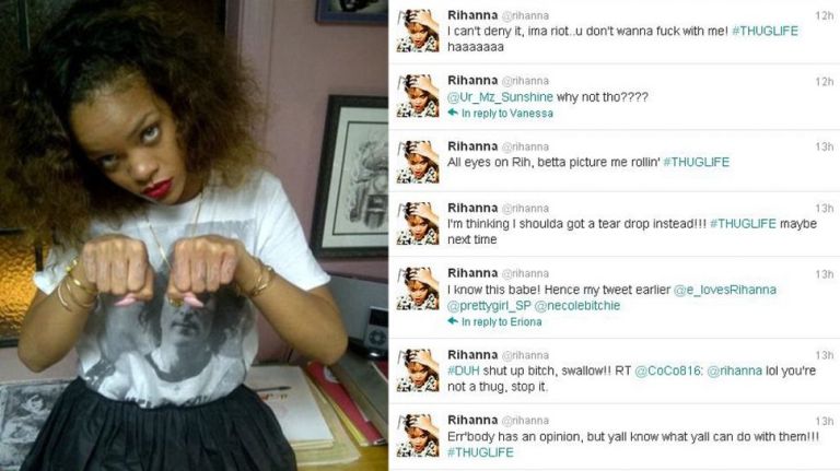 Rihanna hedrer 2Pac