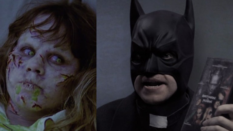 Se Batman prøve seg som eksorsist