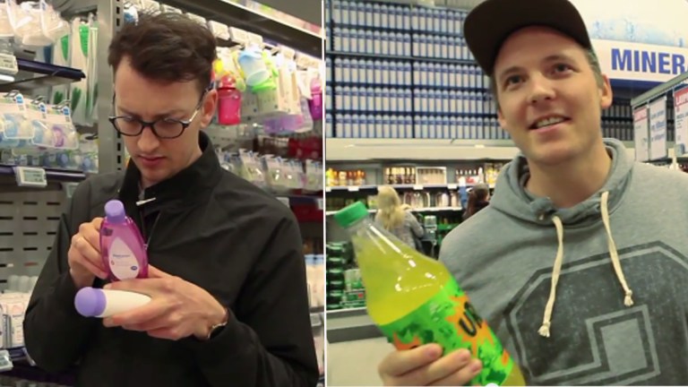 Se Niklas og Mathias på butikken