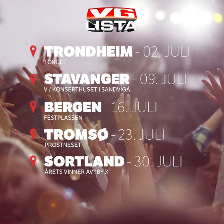 Slik blir VG-lista-turnéen