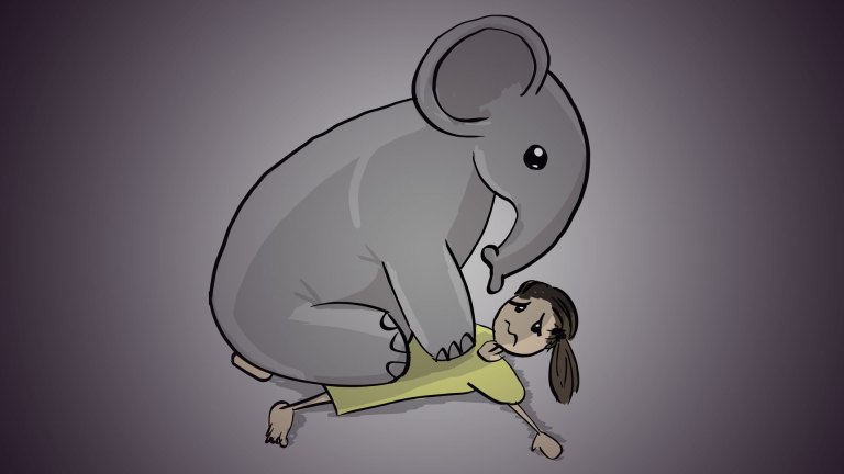 – Som å ha en elefant på brystkassa