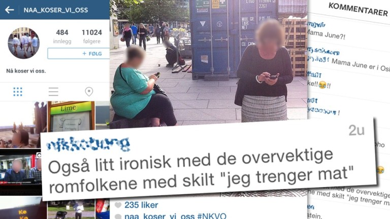 Folk henges ut på Instagram