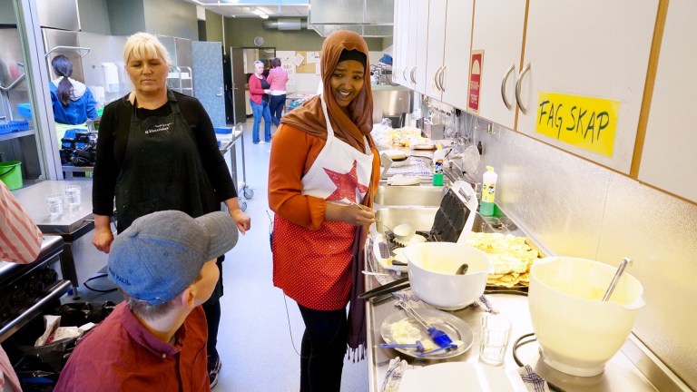 Tester viljestyrken på skolekjøkkenet