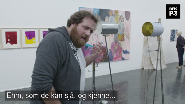 Ronny prøver seg som kunstguide