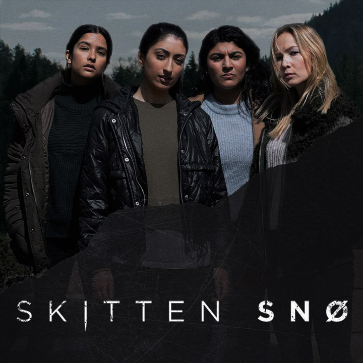 SKITTEN SNØ