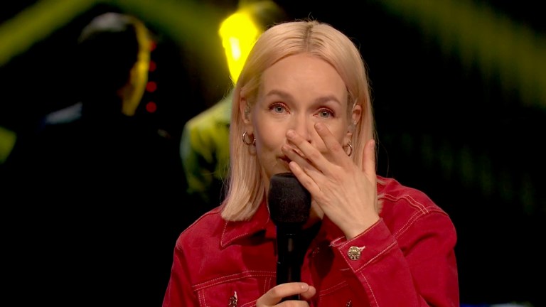 Gråtkvalt Christine holdt takketale