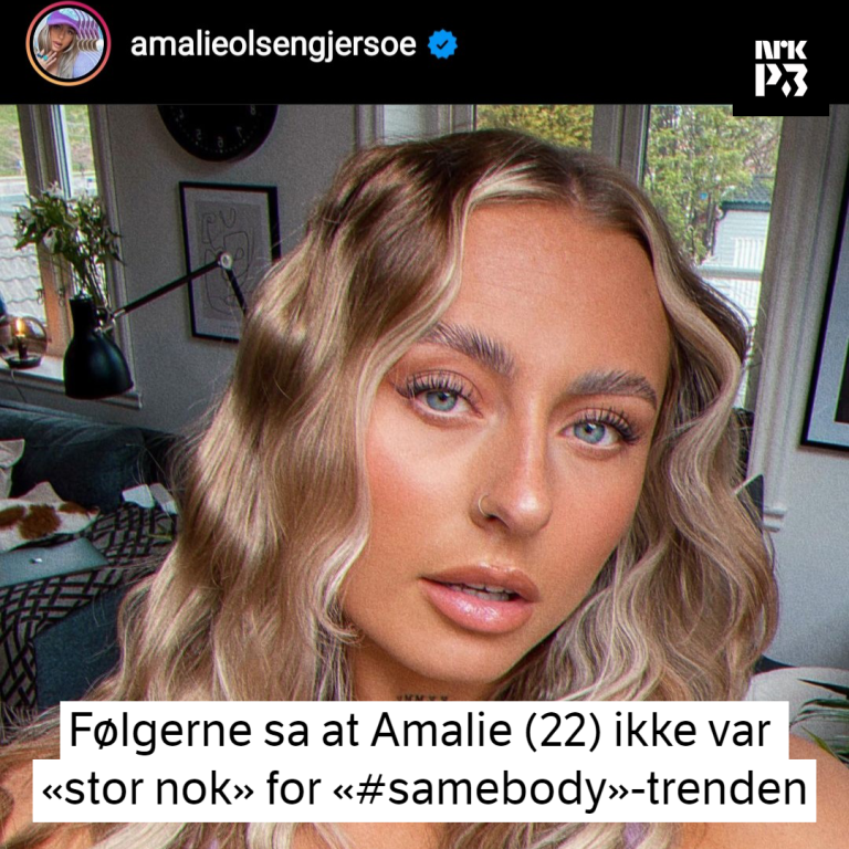Link i bio: Følgerne sa at Amalie (22) ikke var «stor nok» til å være kroppspositivist