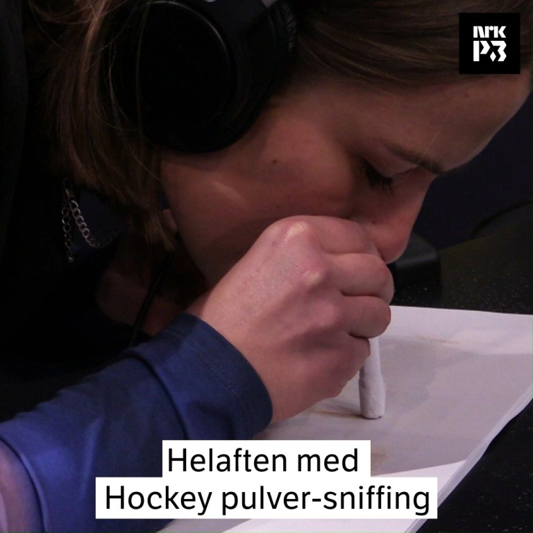 Link i bio: Sniffe hockeypulver