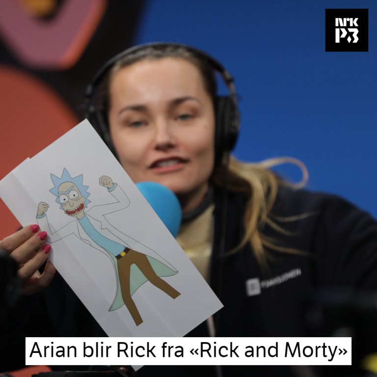 Link i bio: Arian blir Rick fra «Rick and Morty»