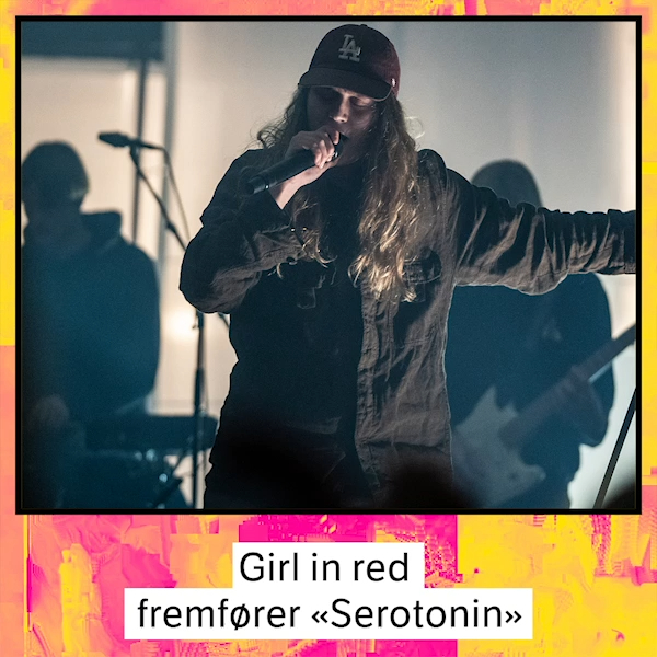 Link i bio: Girl in red fremfører Serotonin på P3 Gull 2021