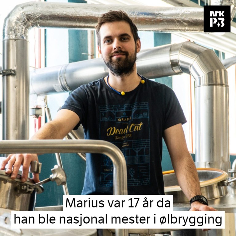 Link i bio: Marius Graff var 17 år da han ble nasjonal mester i ølbrygging