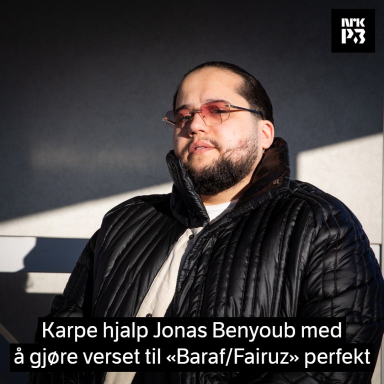 Link i bio: Karpe hjalp Jonas Benyoub med å gjøre verset til «Baraf/Fairuz» perfekt