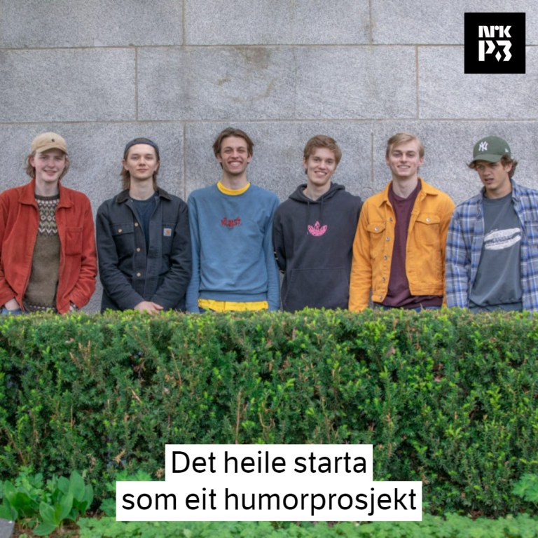 Link i bio: Kompisgjeng vart til band: – Vi gøymde oss litt bak humoren