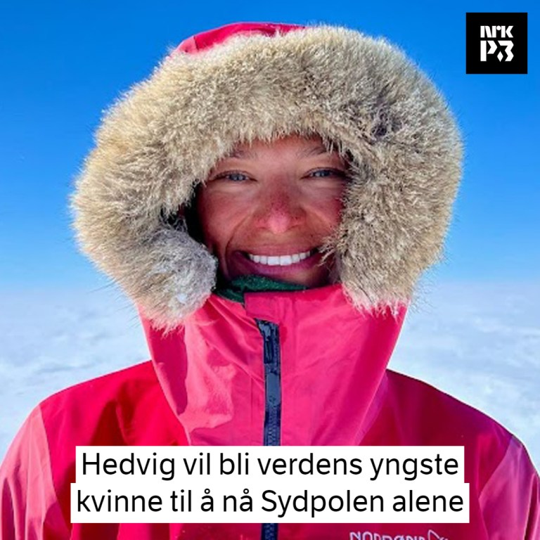 Link i bio: Hedvig (28) skal sette verdensrekord på Sydpolen