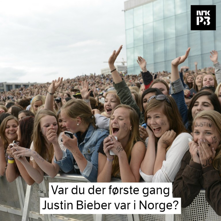 Link i bio: Var du der første gang Justin Bieber var i Norge?