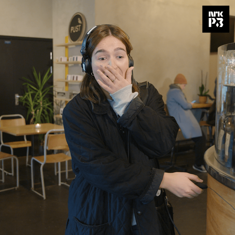 Link i bio: P3morgen bestiller kaffe via analkuler