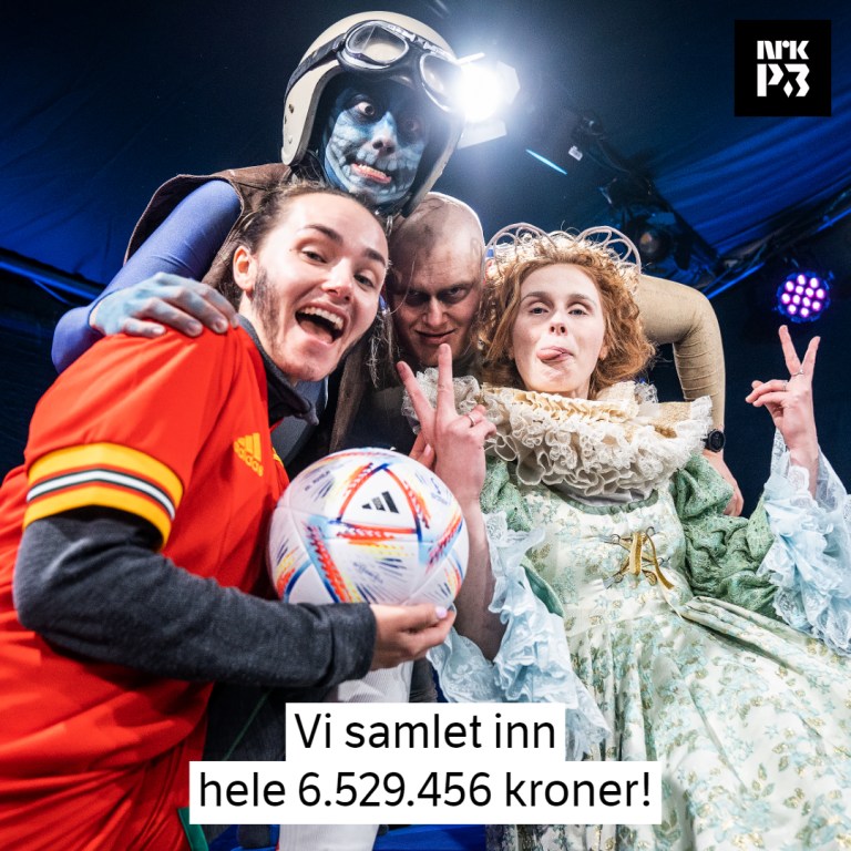 Link i bio: Vi samlet inn hele kroner!