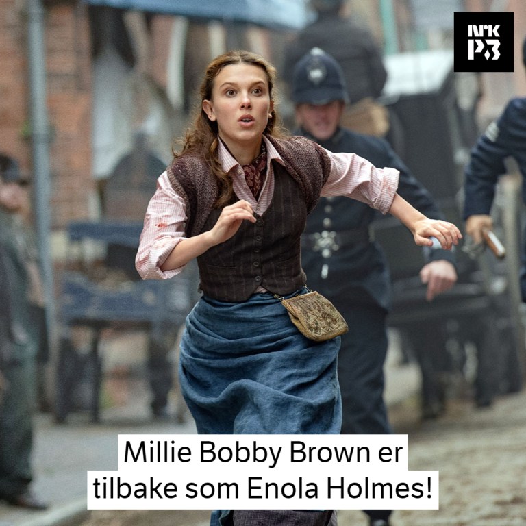 Link i bio: Millie Bobby Brown er tilbake som Enola Holmes!