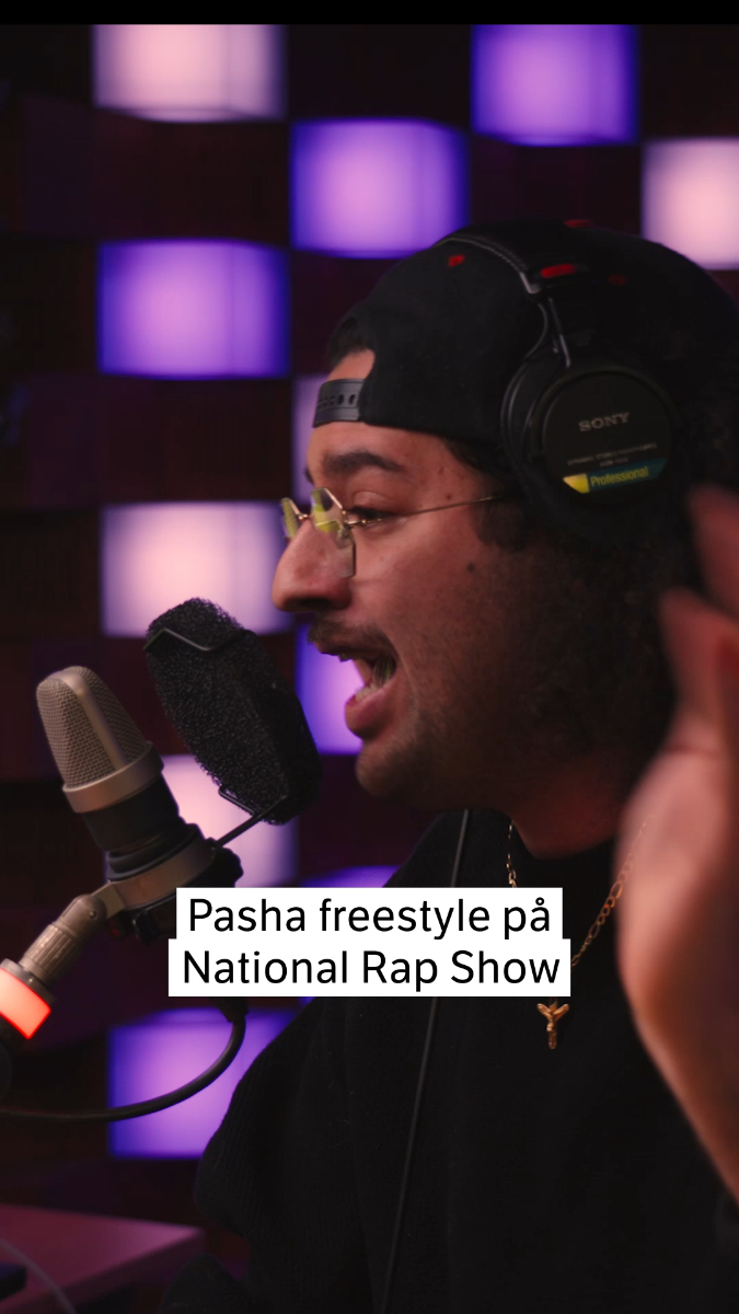 Link i bio: Pasha freestyler hos «National Rap Show»
