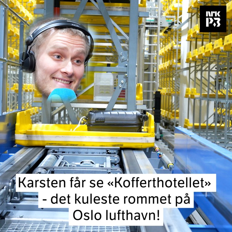 Link i bio: P3morgen kofferthotell på Oslo lufthavn
