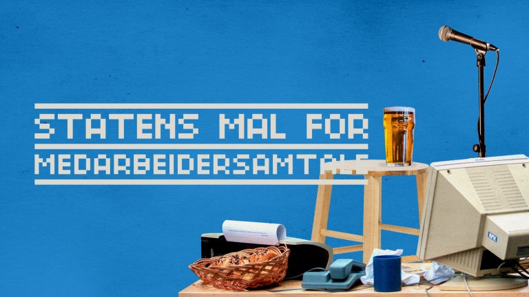 Podkast-episode: «Statens mal for medarbeidersamtale» – Stand up-komiker