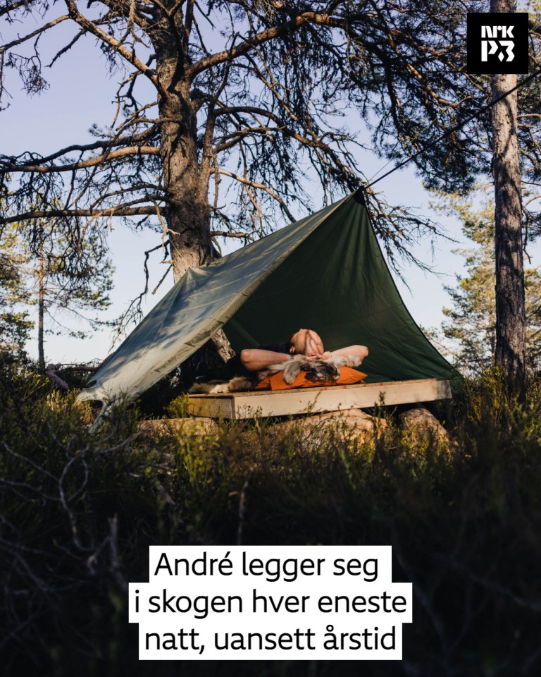 Link i bio: André legger seg ute hver kveld, uansett årstid