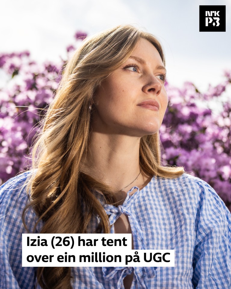 Link i bio: Izia har tent ein million på UGC