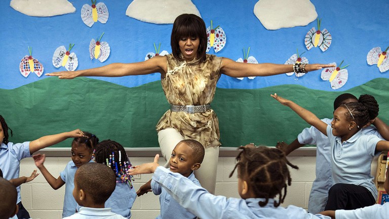Michelle Obama gir ut hiphop