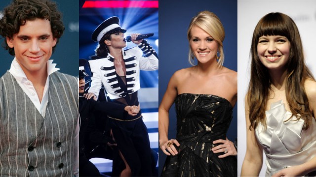 Mika, Cheryl Cole, Carrie Underwood, Marit Larsen. (Foto: AP Photo/Nousha Salimi, AP Photo/dapd, Kai-Uwe Knoth,AP Photo/Ray Mickshaw/PictureGroup/Fox, AFP PHOTO Esben Salling/SCANPIX-DENMARK