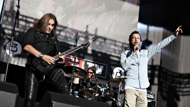 Didrik Solli Tangen og Keep of Kalessin. (Foto: Erlend Lånke Solbu)