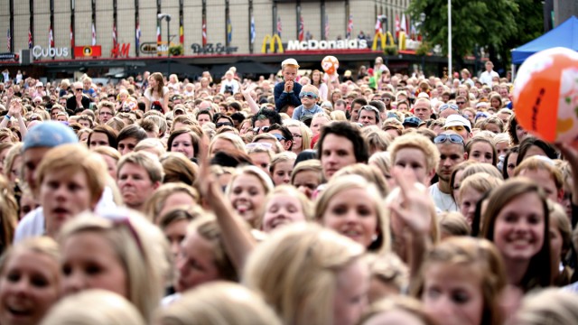 Publikum under Topp 20 i Trondheim. (Foto: Erlend Lånke Solbu)