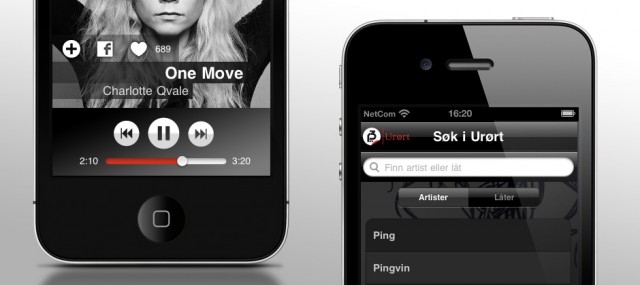 Urørt-app på iPhone. (Foto: NRK)