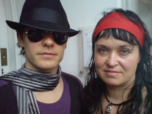 Jared og Hilde Marie: Grensbråten møtte Jared Leto og resten av 30 Seconds To Mars for første gang i 2007. Like etterpå startet hun Echelon Norge. (Foto: Privat)