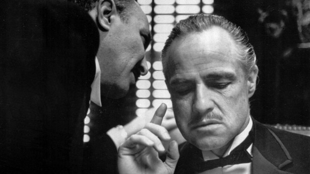 Marlon Brando som Vito Corleone i den første Gudfaren. (Foto:Scanpix)