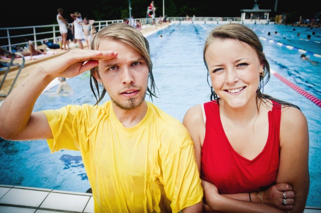 Jonas, Leo og Marie redder deg i sommer. (Foto: Vilde Batzer, NRK)