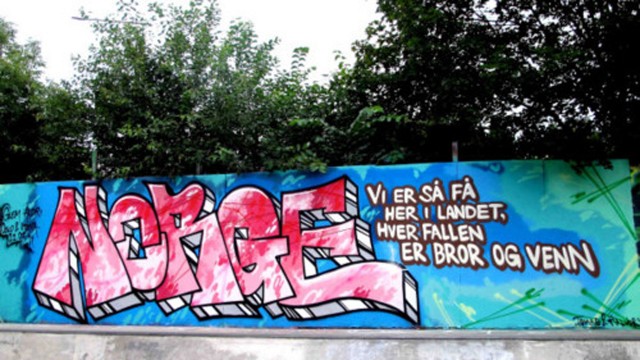 Grafitti laget av "Kong Halvor". (Foto: via http://sjdee.tumblr.com/)