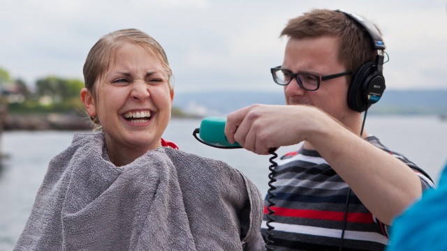 Silje Therese Reiten Nordnes og Yngve Hustad Reite. (Foto: Katrine Opdahl, NRK P3)