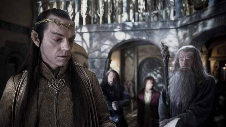 Hugo Weaving, Richard Armitage, Martin Freeman og Ian McKellen i Hobbiten: En uventet reise (Foto: Metro-Goldwyn-Mayer Pictures Inc. og New Line Productions, Inc./ Foto: James Fisher).