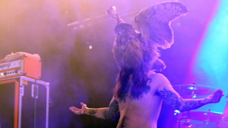 Kvelertak på Roskilde 2013. Foto: Jørn Gjersøe, NRK P3.