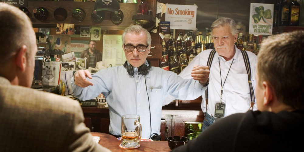 Martin Scorsese instruerer på settet under innspillingen av The Departure