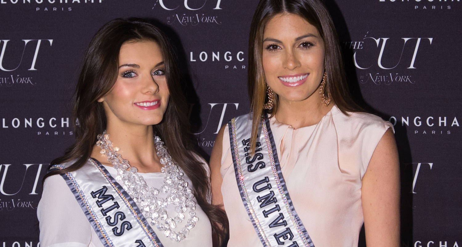Miss Teen USA og Miss Universe, Gabriela Isler fra Venezuela, på moteuke i New York. (Foto: Anna Webber, AFP) 