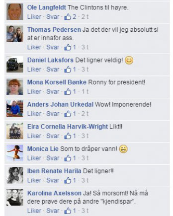 Kommentarene på bildet raste inn da P3morgen la det ut på Facebook. (Foto: Skjermdump) 