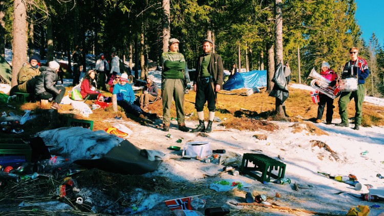 Morten Frølich stakk av med førsteplassen i konkurransen om å ta det mest humoristiske bildet. Dette var bildet han tok i Holmenkollen.