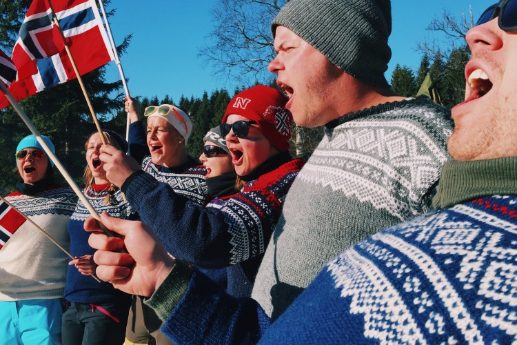 Marthe Brox Aune sitt bidrag fra Holmenkollen. 