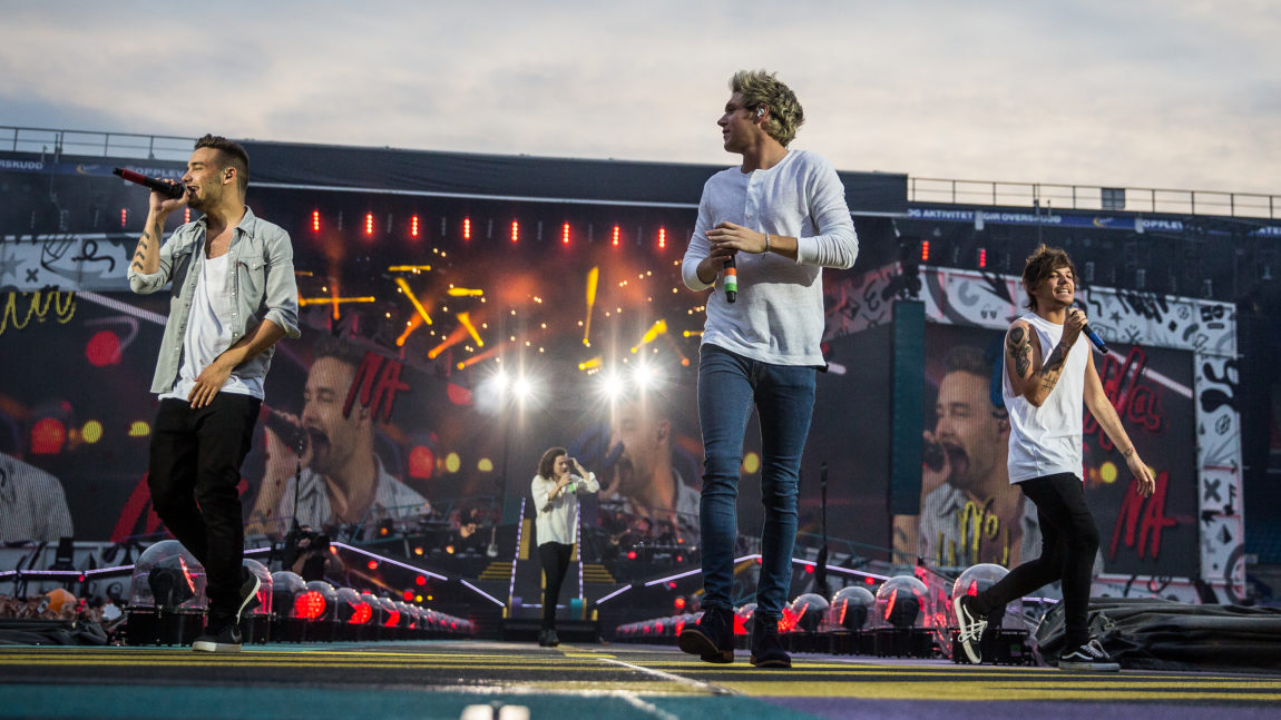 One Direction på Ullevaal Stadion i sommer. Foto: Kim Erlandsen, NRK P3