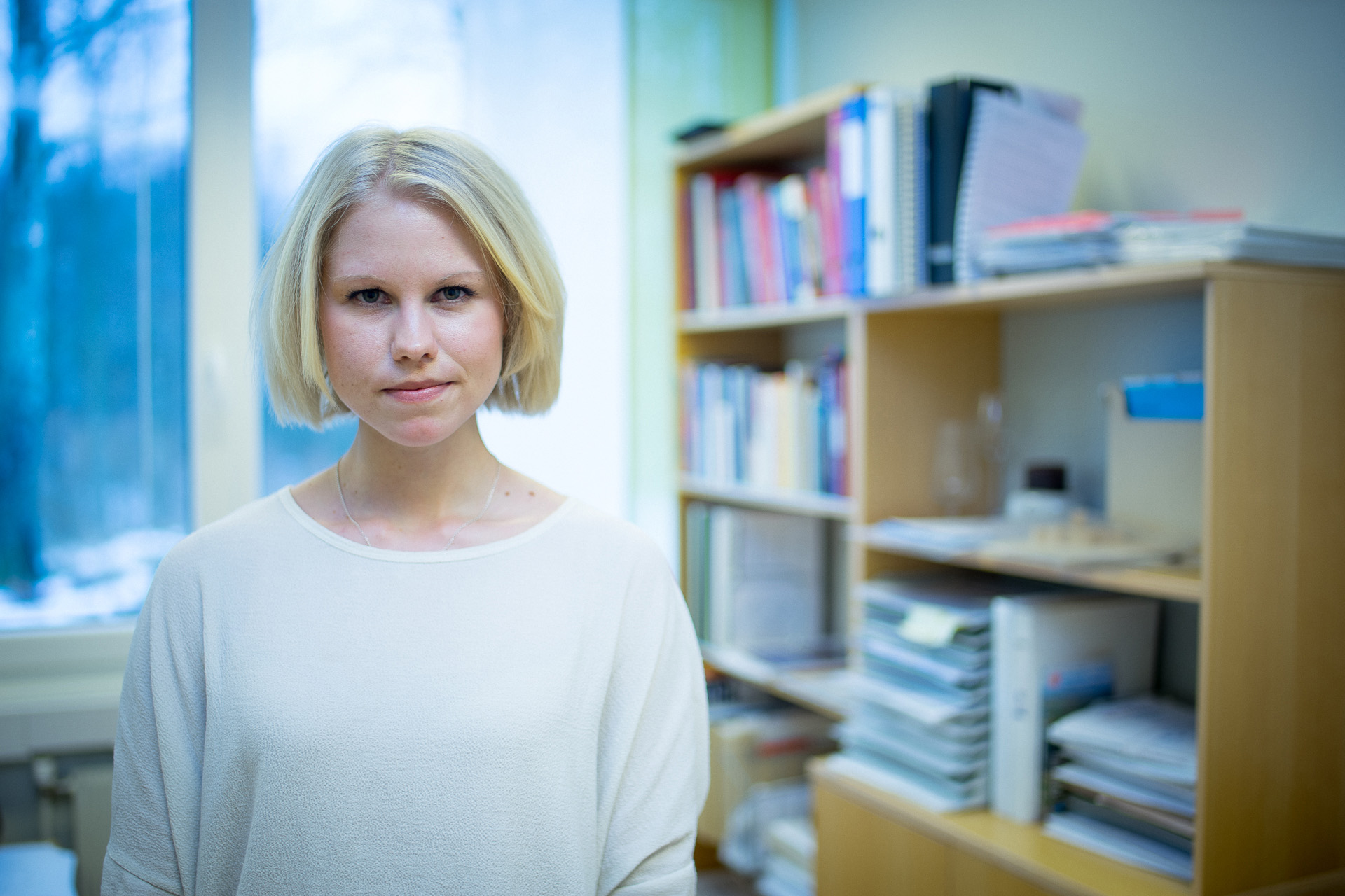 Christine Dahl er psykologen som er ansvarleg for Shirin si autismeutgreiing. (Foto: Lars Erik H. Andreassen, NRK)