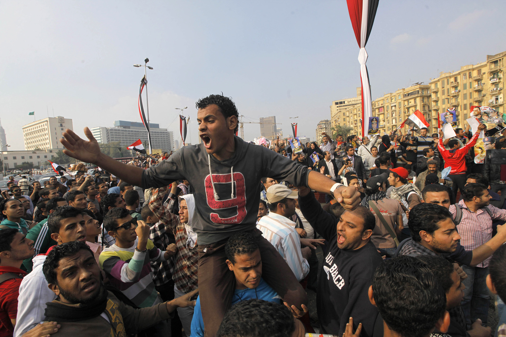 Egyptiske protester. (Foto: AP/Amr Nabil)