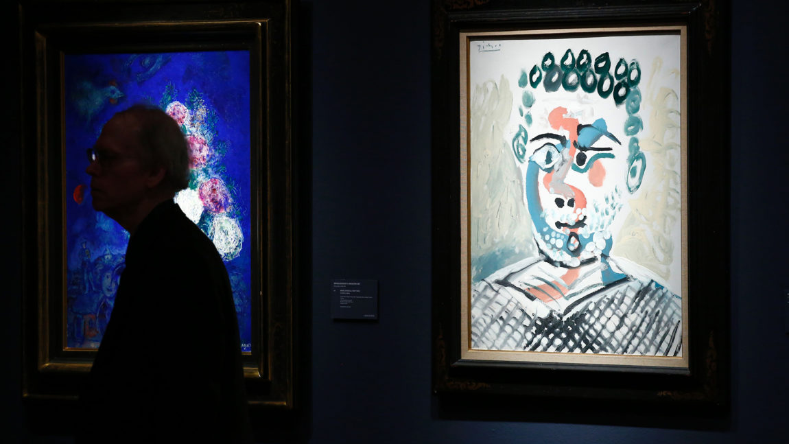 Picasso tok inspirasjon fra Ashantifolket i Ghana i Afrika og grunnla den kjente europeiske kunstformen Kubisme.(Foto: Kena Betancur, Scanpix/Afp)