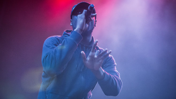 Stormzy på Øyafestivalen 2016. Foto: Kim Erlandsen, NRK P3